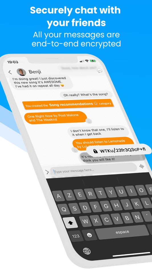 #1. Ayo | smart way of messaging (iOS) By: Enzo Firmino