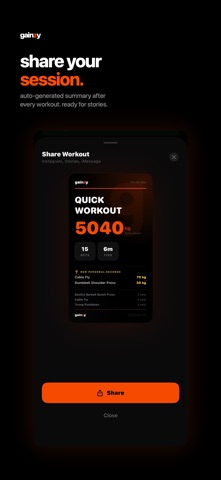 gainzy - Workout Tracker Screenshot 5 of 5