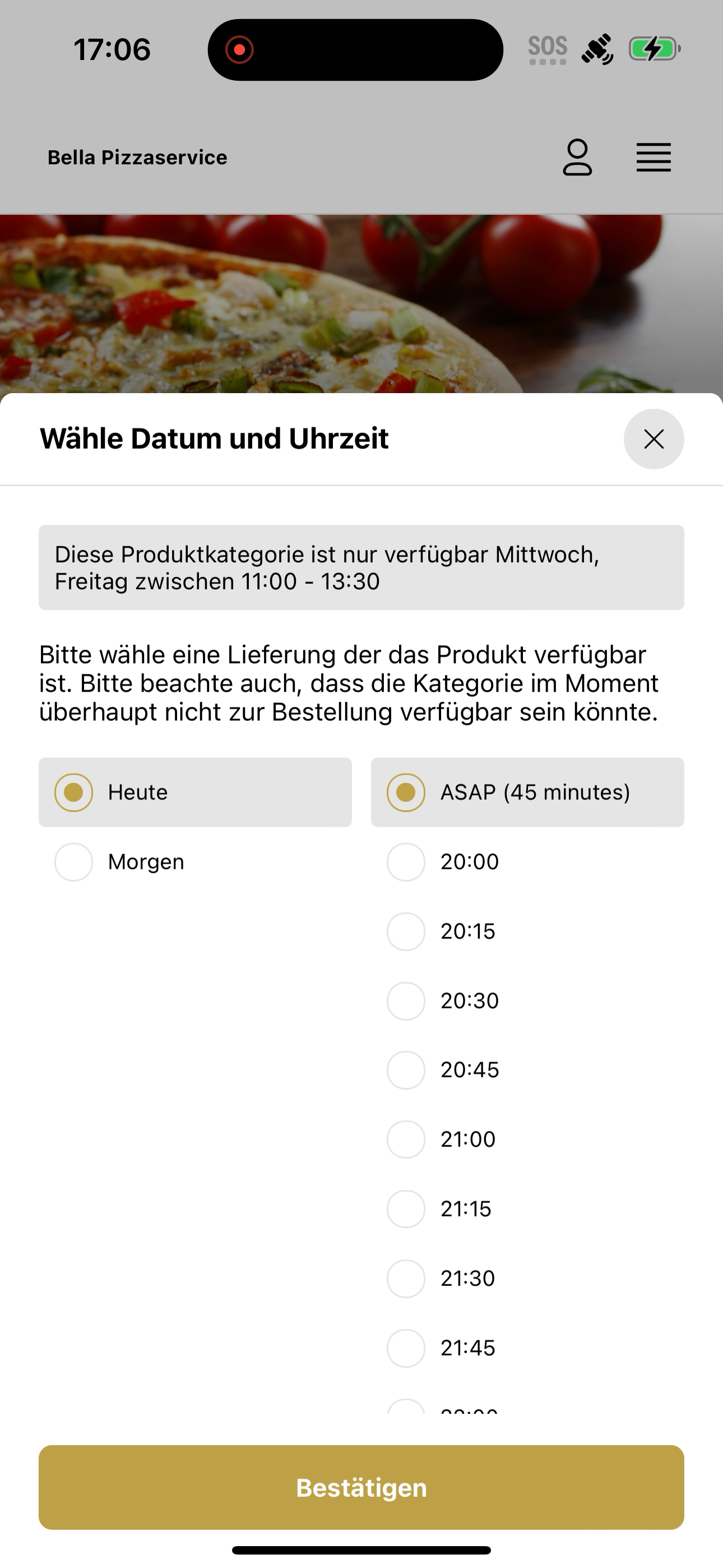 Pizzaservice Bella screenshot 7