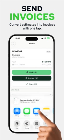Estimate Maker by Revenuor iPhone screenshot