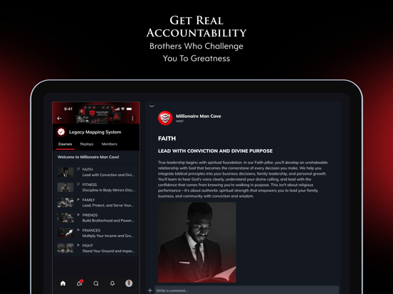Millionaire Man Cave iPad screenshot 3 - Social Networking app