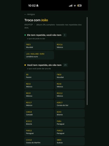 Scanner Figurinhas Álbum 2026 iPad screenshot