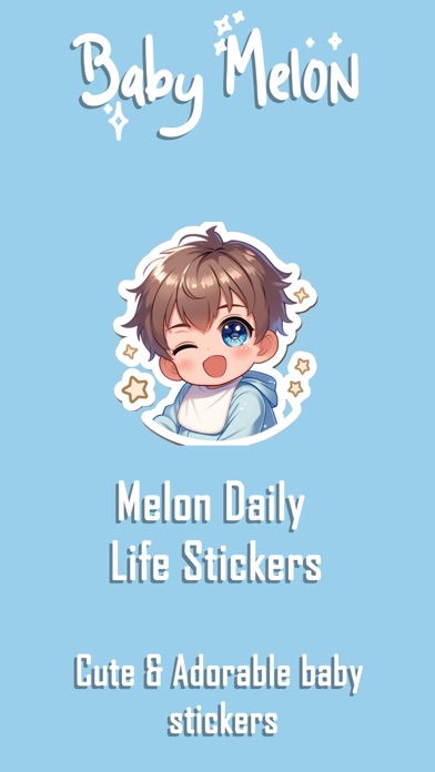 Baby Melon, Cute Baby Stickers Screenshot