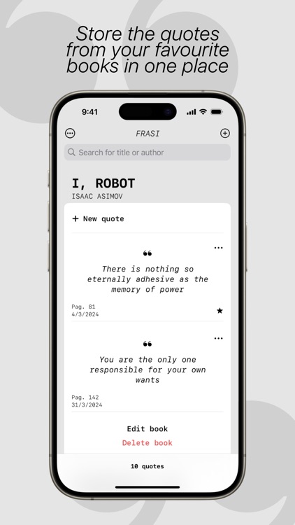 FRASI - Quotes manager