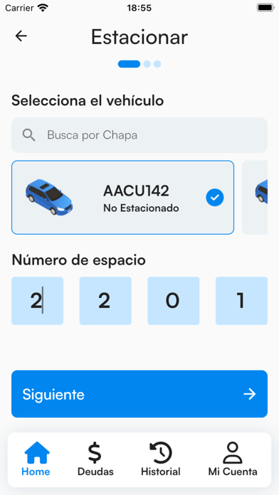 Estacionamiento Digital CDE Screenshot