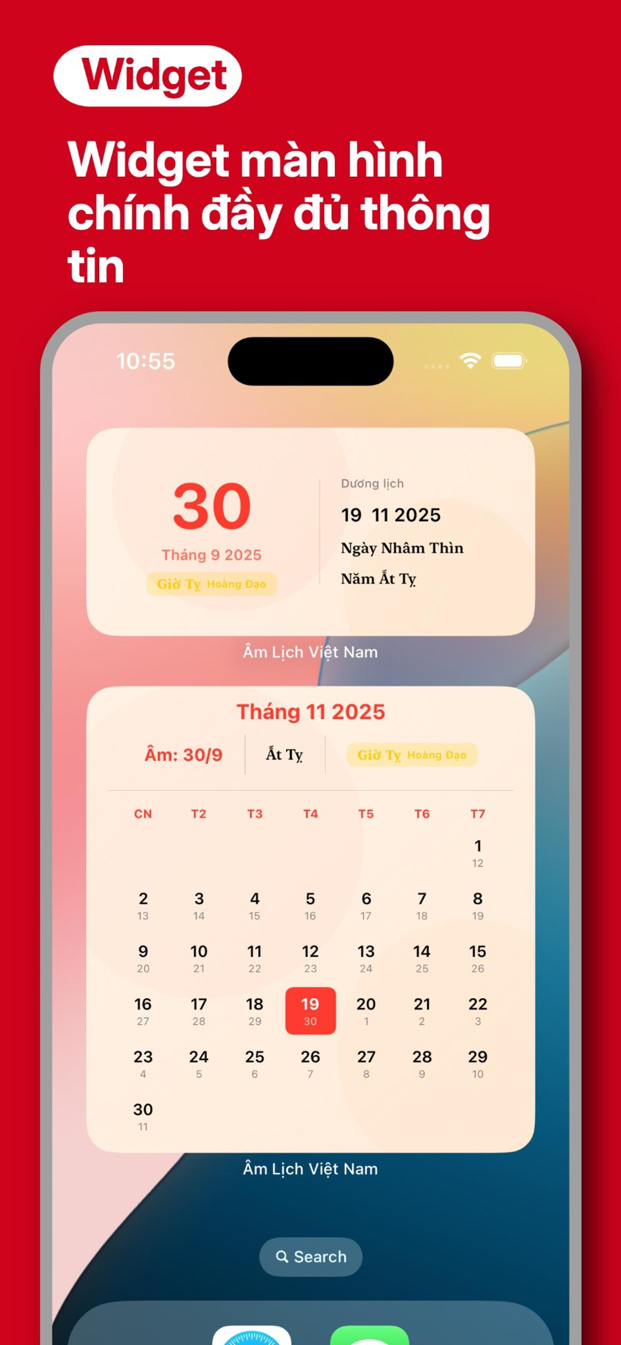 Âm Lịch Việt Nam Widget screenshot 3