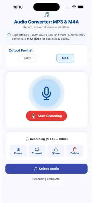 Audio Recorder & Converter screenshot 3