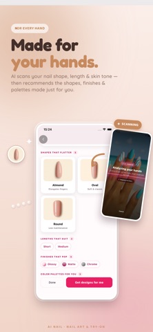 AI Nail: Nail Art & Try-On iPhone screenshot