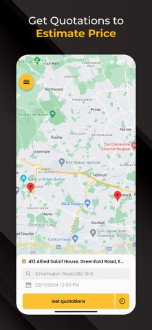 Hunts Taxis screenshot