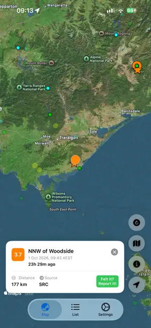 Seismoscope screenshot 2