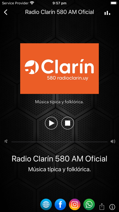 Radio Clarin 580 AM Screenshot