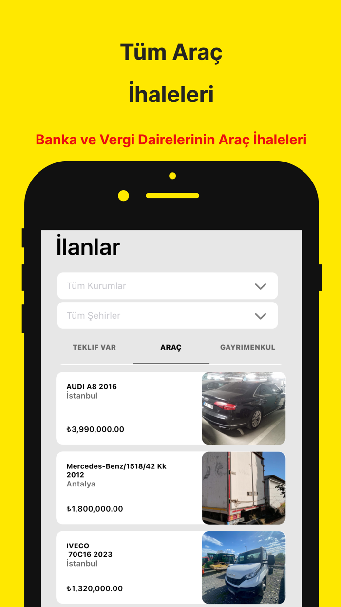 İhale Bulucu Emlak and Araç Ara