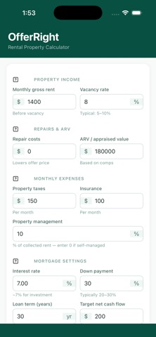 OfferRight screenshot
