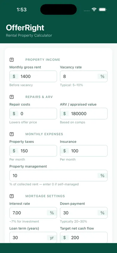 OfferRight screenshot 1
