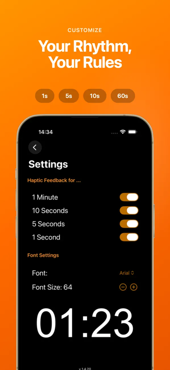 Screenshot #3 pour Shush: Silent Haptic Timer