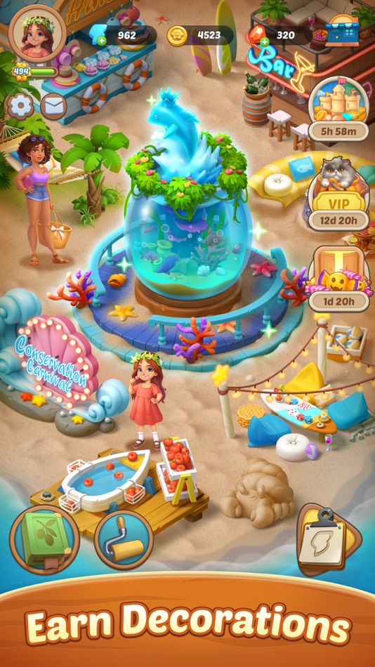 #5. Seaside Escape®: Merge & Story (iOS) De: Microfun Limited