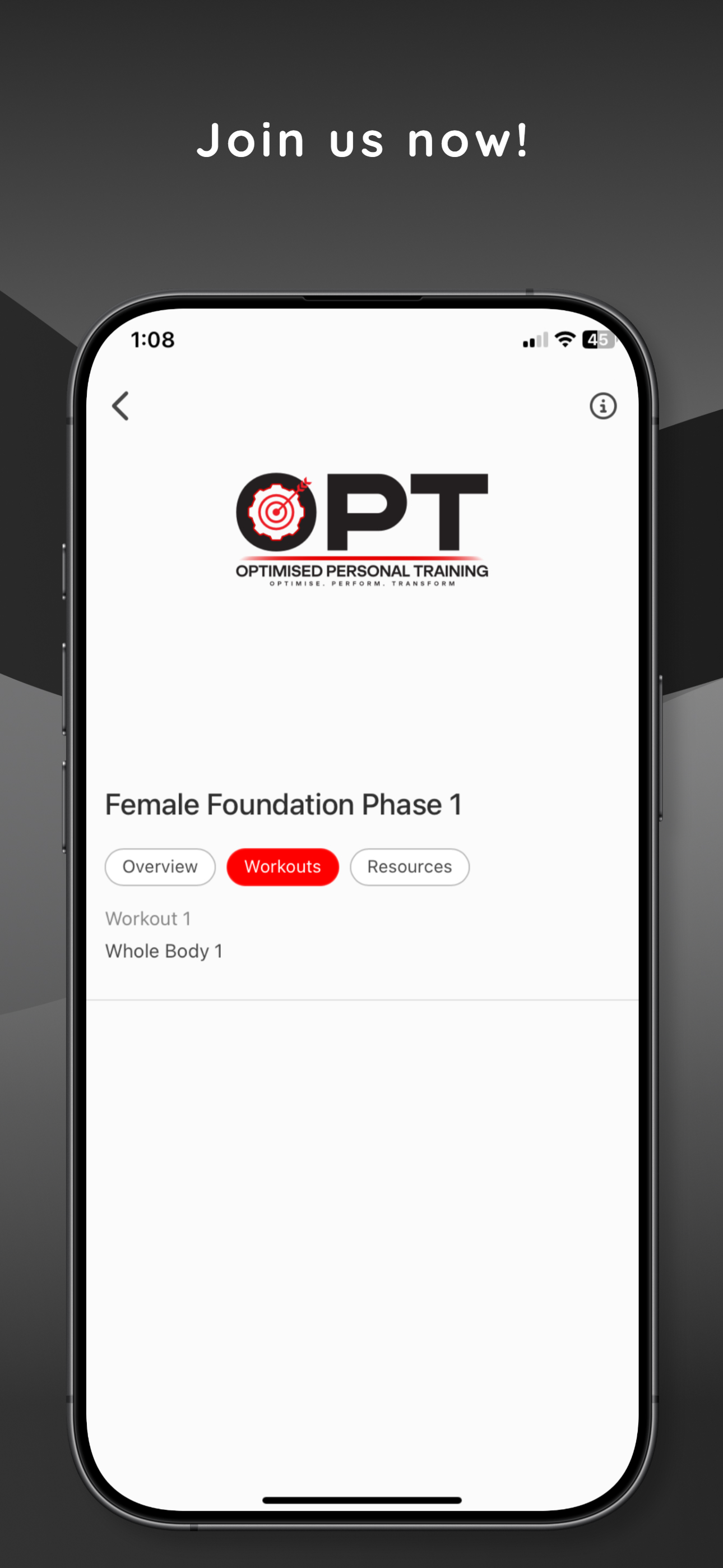 Optimised Personal Training screenshot 6