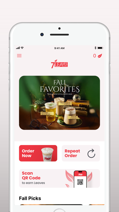 Screenshot 2 of 7 Leaves Cafe App