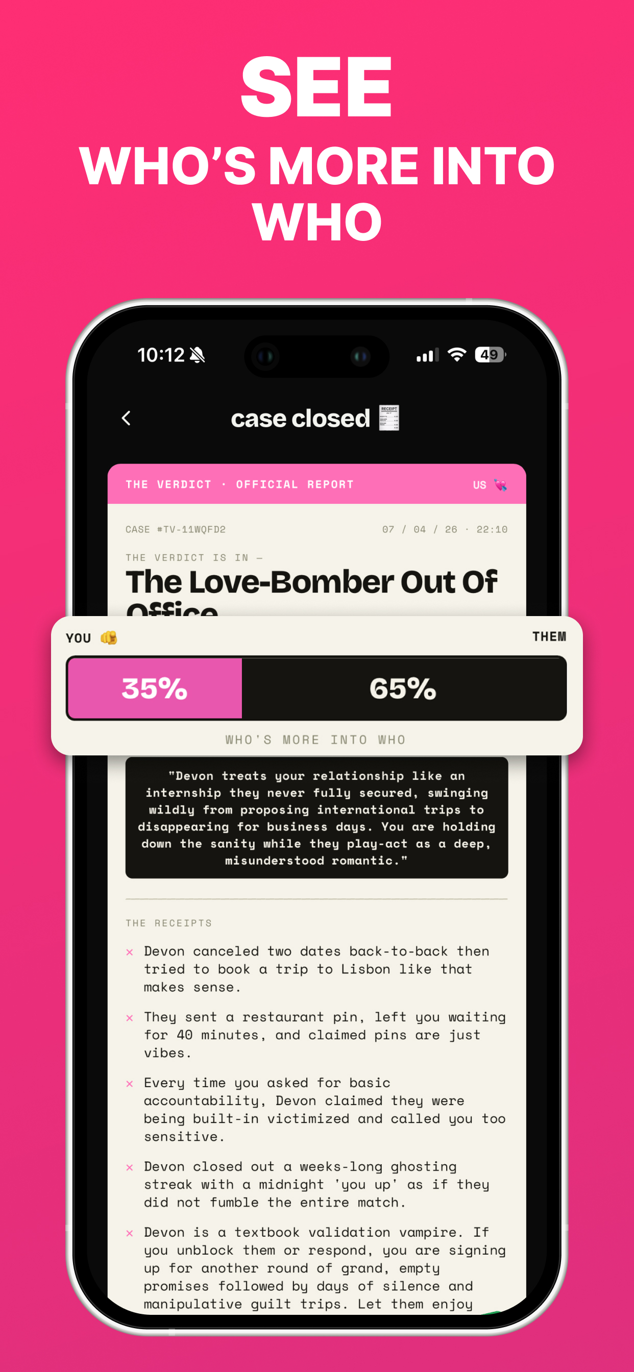 The Verdict: AI Chat Analyzer screenshot 5