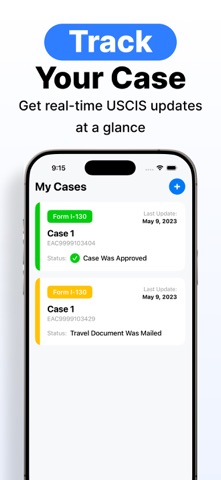 USCIS Case Status & Alerts Screenshot 2 of 5