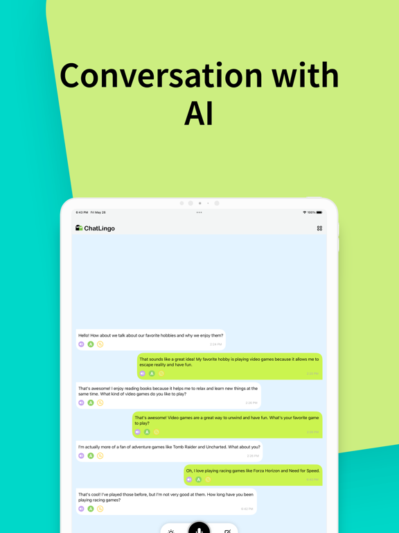 Screenshot #5 pour ChatLingo -  Speak to AI