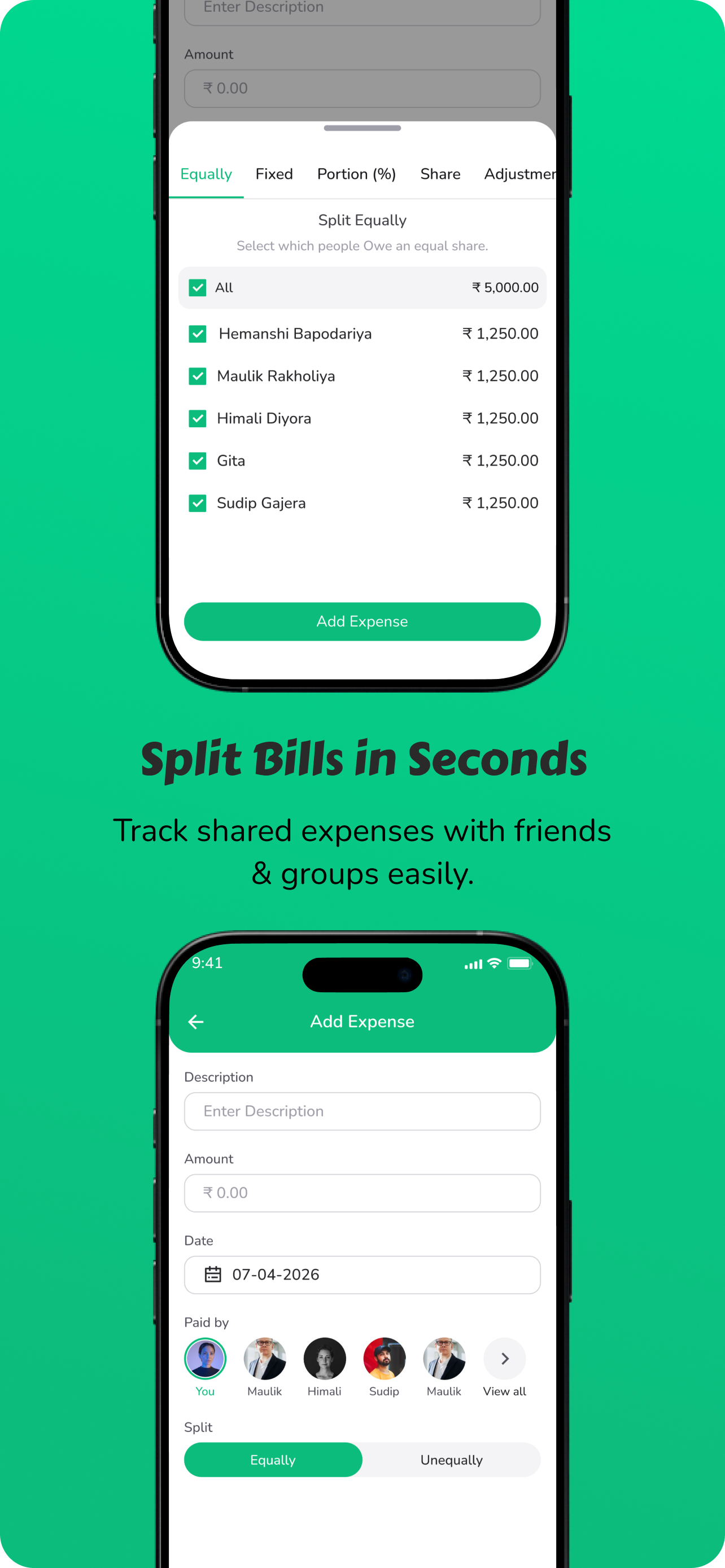 Split Sense - Split Expenses screenshot 2