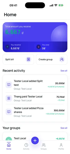 TeamSplit screenshot 1