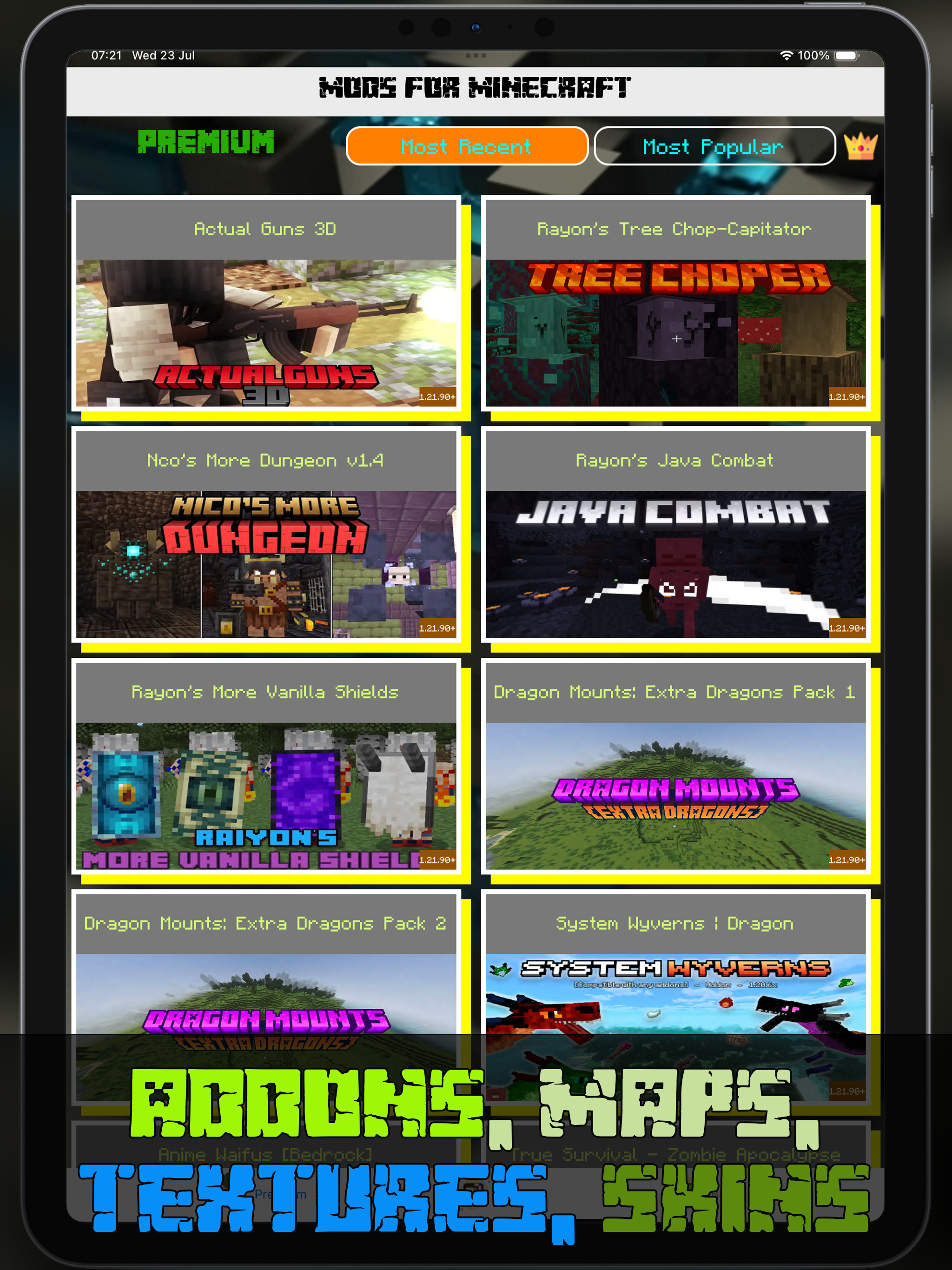 Best Add-ons for Minecraft Mod