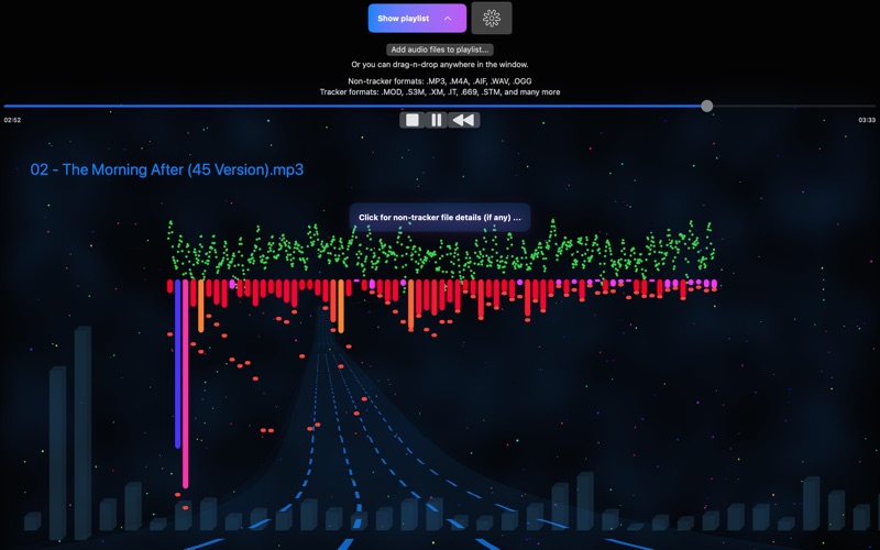 Exotic Music Player app screenshot