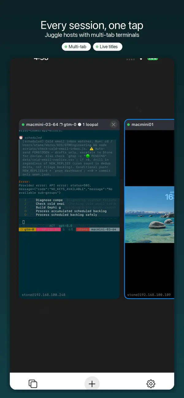 #3. YoloShell: SSH Mosh tmux VNC (iOS) بواسطة: SignalRender Technology Co., Ltd