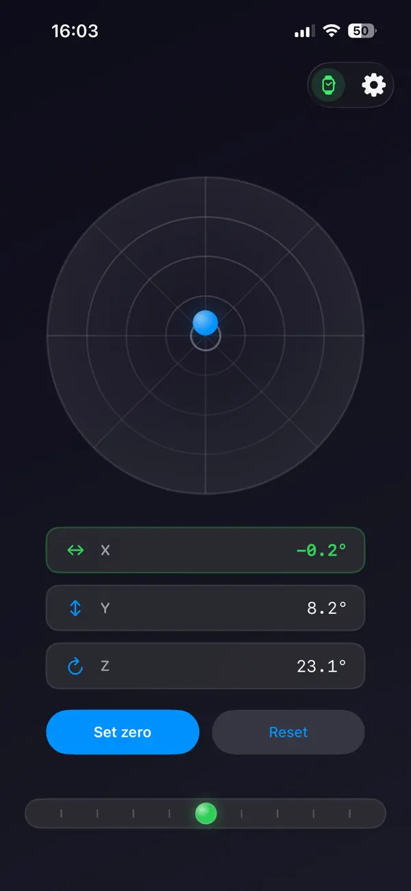 Screenshot #2 pour Inclinometer Pro