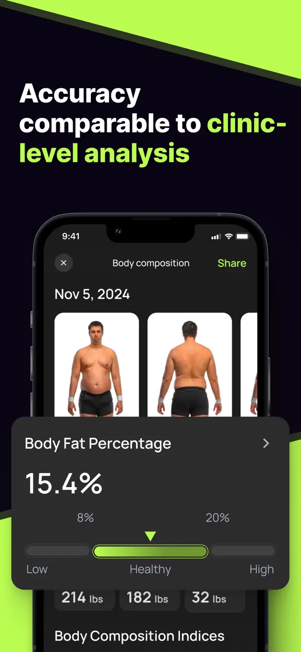 Screenshot #3 pour Body Snap Fat Percentage Scan
