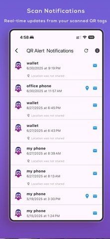 VisiRing:QR code & Scan Alerts Screenshot 4 of 5