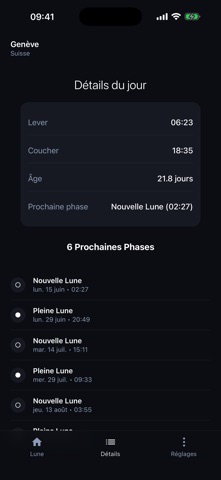 Moonlight – Phases lunaires Screenshot 2 of 3
