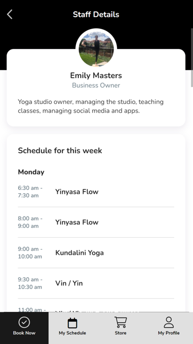 Canopy Yoga Screenshot