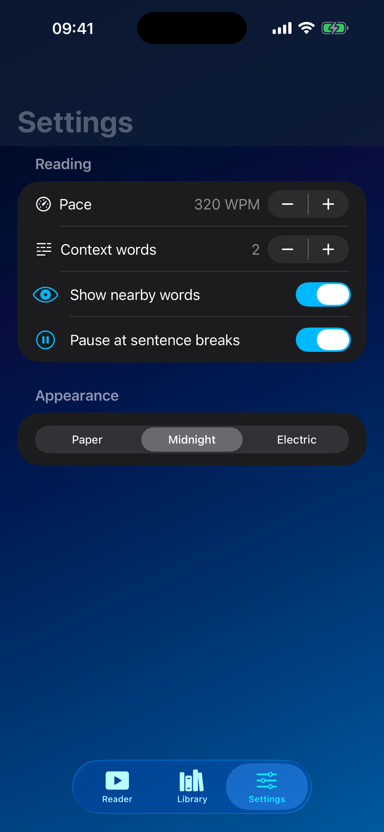 Wordrunner-Reader screenshot 4