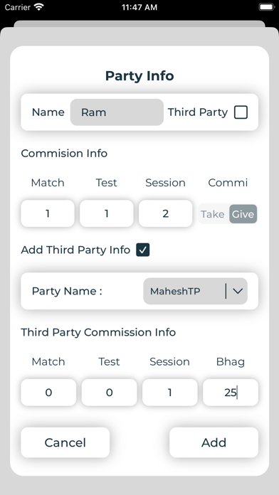 CricBadshah: Cricket Bet Book Screenshot
