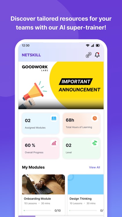 NetSkill Learner App