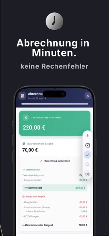 Cably - Taxi Fahrer App screenshot