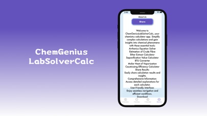 Screenshot #1 pour ChemGeniusLabSolverCalc