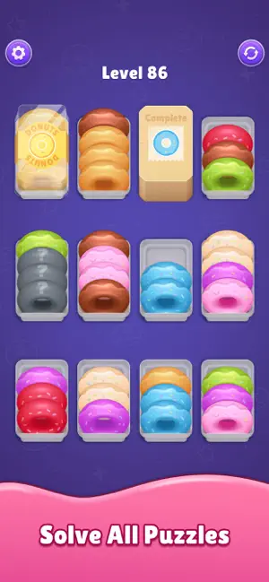 Donut Sort - Puzzle Game screenshot 2