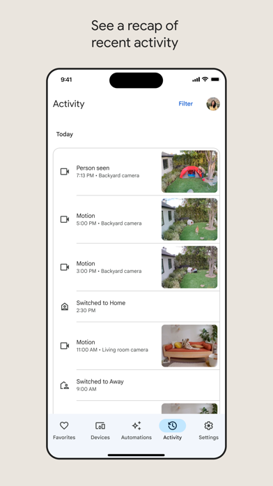 Google Home Screenshot