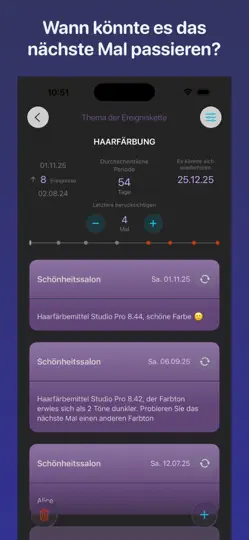 Screenshot von Wiederholtes Ereignis auf dem iPhone 2