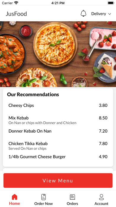 JusFood Screenshot