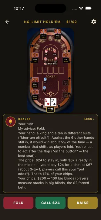 Texas Holdem Tutor: Lessons screenshot 4
