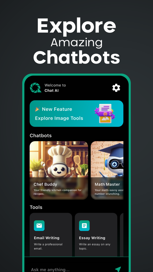 #2. Chat AI - AI Chatbots & Tools (iOS) 由: Mehroz Sheikh