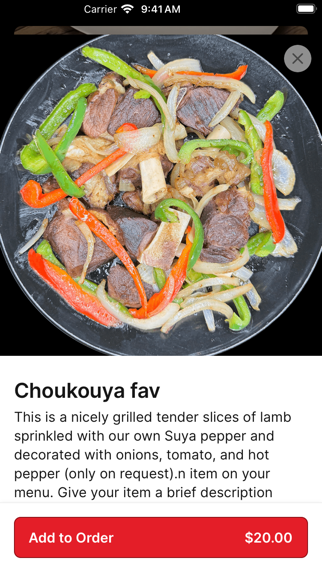 Choukouya Resto - Bar iPhone screenshot 3 - Food & Drink app