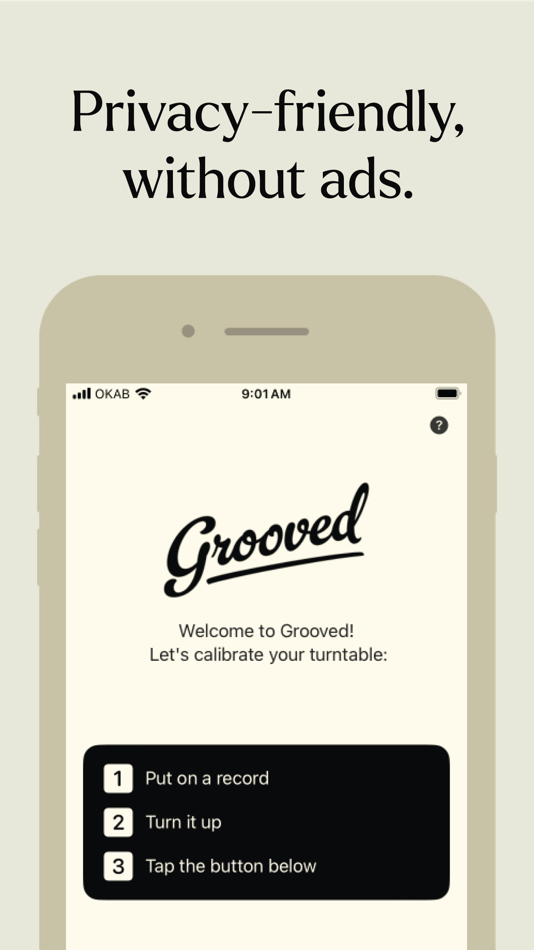 #3. Grooved: Turntable Calibration (iOS) Podle: Ivan Mathy