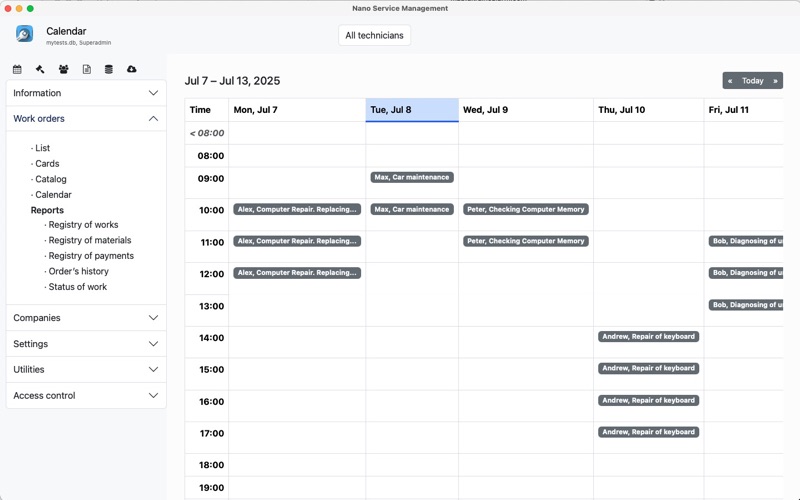 Screenshot #2 pour Nano Service Management