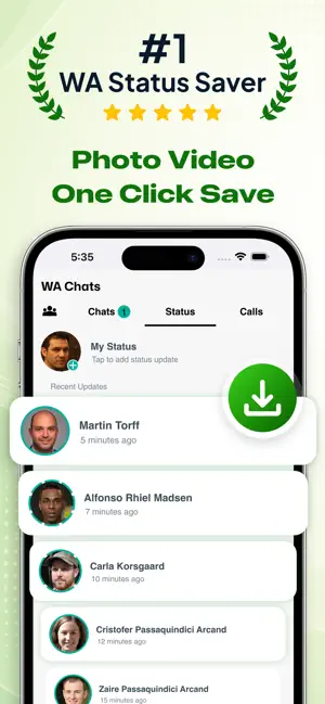 WA Status Saver & Downloader iPhone screenshot 1